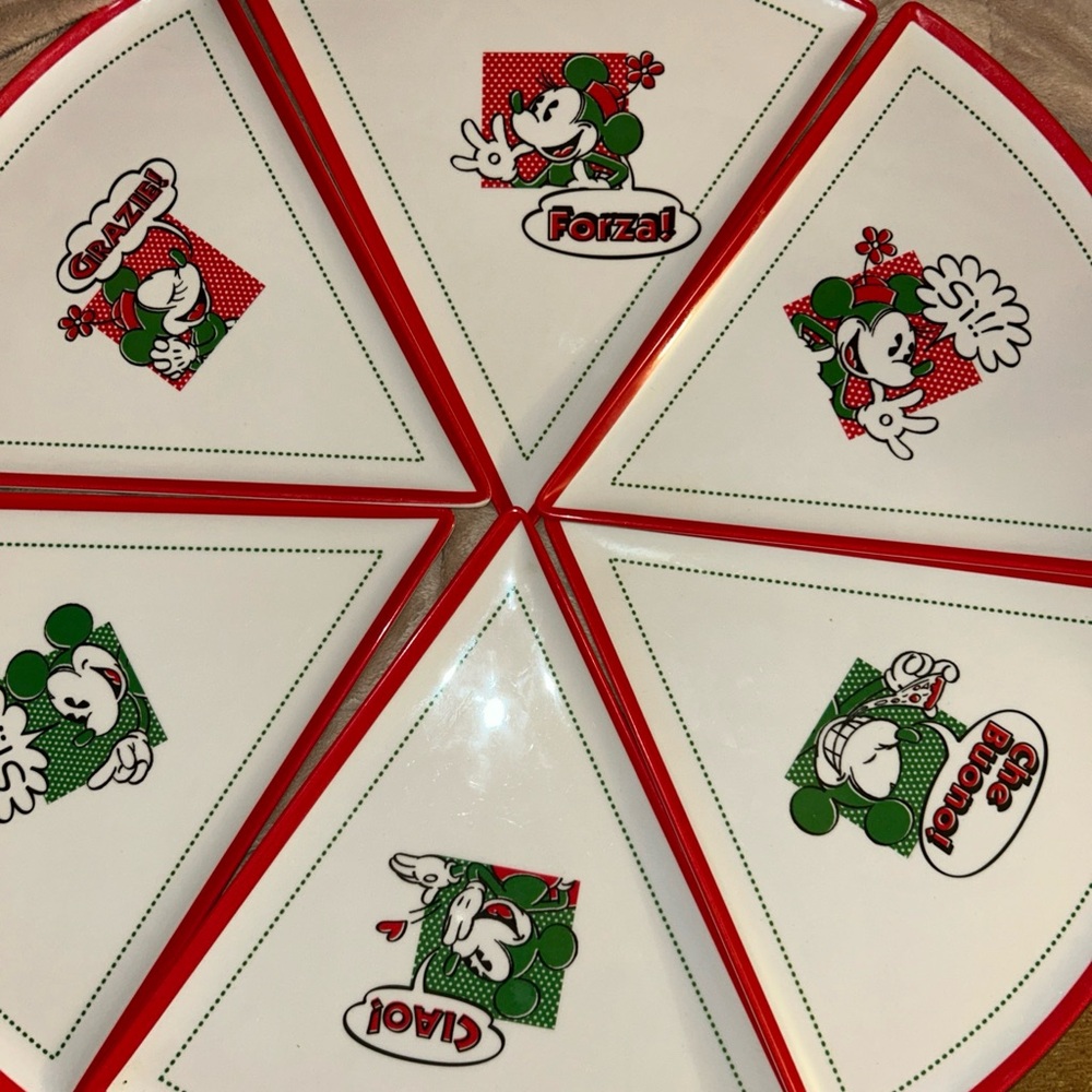Disney Mickey Mouse Pizza Plates Set